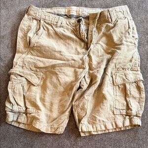 Lucky Brand Men's Tan Cargo Shorts Size 33